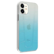 Заредете изображение във визуализатора на галерията – Mercedes MEHCP12SCLGBL iPhone 12 mini 5,4" niebieski/blue hardcase Transparent Line - TopMag
