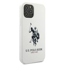 Заредете изображение във визуализатора на галерията – US Polo USHCP12LSLHRWH iPhone 12 Pro Max 6,7" biały/white Silicone Collection - TopMag
