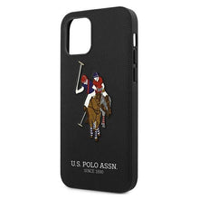 Заредете изображение във визуализатора на галерията – US Polo USHCP12MPUGFLBK iPhone 12/12 Pro 6,1" czarny/black Polo Embroidery Collection - TopMag
