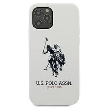 Заредете изображение във визуализатора на галерията – US Polo USHCP12MSLHRWH iPhone 12/12 Pro 6,1" biały/white Silicone Collection - TopMag
