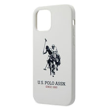 Заредете изображение във визуализатора на галерията – US Polo USHCP12MSLHRWH iPhone 12/12 Pro 6,1" biały/white Silicone Collection - TopMag
