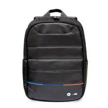 Заредете изображение във визуализатора на галерията – Backpack BMW BMBP15PUCARTCBK 16" black/black Carbon&amp;Nylon Tricolor
