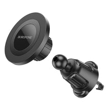 Заредете изображение във визуализатора на галерията – Borofone Car holder BH90 Ring magnetic to air vent black
