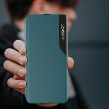 Заредете изображение във визуализатора на галерията – Eco Leather View Case elegant bookcase type case with kickstand for Xiaomi Mi 10T / Xiaomi Mi 10T Pro blue - TopMag
