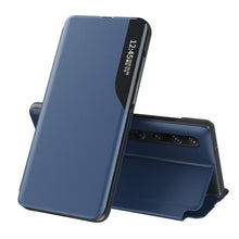 Заредете изображение във визуализатора на галерията – Eco Leather View Case elegant bookcase type case with kickstand for Xiaomi Mi 10T / Xiaomi Mi 10T Pro blue - TopMag
