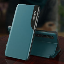 Заредете изображение във визуализатора на галерията – Eco Leather View Case elegant bookcase type case with kickstand for Xiaomi Mi 10T / Xiaomi Mi 10T Pro blue - TopMag
