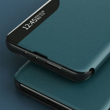 Заредете изображение във визуализатора на галерията – Eco Leather View Case elegant bookcase type case with kickstand for Xiaomi Mi 10T / Xiaomi Mi 10T Pro blue - TopMag
