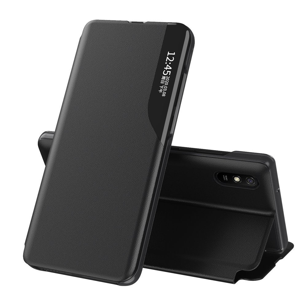 Eco Leather View Case elegant bookcase type case with kickstand for Xiaomi Poco X3 NFC / Poco X3 Pro black - TopMag