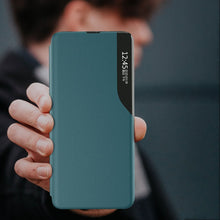 Заредете изображение във визуализатора на галерията – Eco Leather View Case elegant bookcase type case with kickstand for Xiaomi Poco X3 NFC / Poco X3 Pro blue - TopMag
