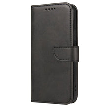 Заредете изображение във визуализатора на галерията – Magnet Case elegant bookcase type case with kickstand for iPhone 12 Pro / iPhone 12 black - TopMag
