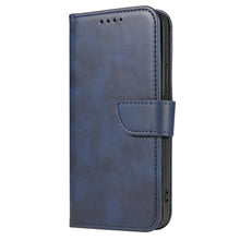 Заредете изображение във визуализатора на галерията – Magnet Case elegant bookcase type case with kickstand for iPhone 12 Pro / iPhone 12 blue - TopMag
