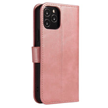 Заредете изображение във визуализатора на галерията – Magnet Case elegant bookcase type case with kickstand for iPhone 12 Pro / iPhone 12 pink - TopMag
