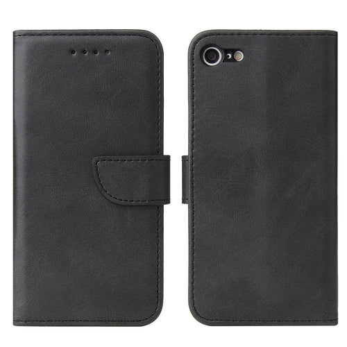 Magnet Case Elegant Case Cover Flip Cover iPhone SE 2022 / SE 2020 / iPhone 8 / iPhone 7 Black - TopMag