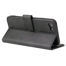 Заредете изображение във визуализатора на галерията – Magnet Case Elegant Case Cover Flip Cover iPhone SE 2022 / SE 2020 / iPhone 8 / iPhone 7 Black - TopMag
