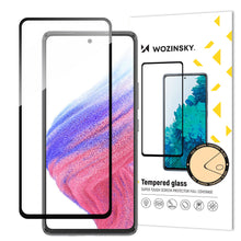 Заредете изображение във визуализатора на галерията – Wozinsky Full Glue Tempered Glass Samsung Galaxy A54 5G 9H Full Screen Tempered Glass with Black Frame
