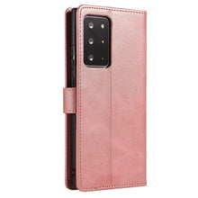 Заредете изображение във визуализатора на галерията – Magnet Case elegant bookcase type case with kickstand for Samsung Galaxy Note 20 Ultra pink - TopMag
