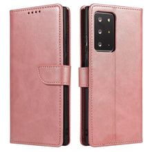 Заредете изображение във визуализатора на галерията – Magnet Case elegant bookcase type case with kickstand for Samsung Galaxy Note 20 Ultra pink - TopMag
