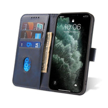 Заредете изображение във визуализатора на галерията – Magnet Case elegant bookcase type case with kickstand for Huawei Y5p blue - TopMag
