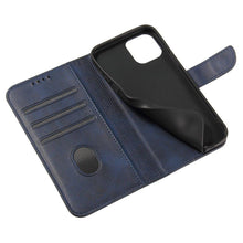 Заредете изображение във визуализатора на галерията – Magnet Case elegant bookcase type case with kickstand for Huawei Y5p blue - TopMag

