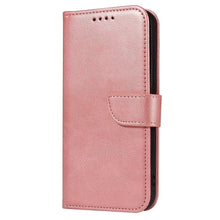 Заредете изображение във визуализатора на галерията – Magnet Case elegant bookcase type case with kickstand for Huawei Y6p pink - TopMag
