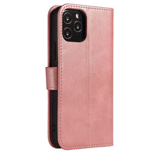 Заредете изображение във визуализатора на галерията – Magnet Case elegant bookcase type case with kickstand for Huawei Y6p pink - TopMag
