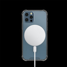Заредете изображение във визуализатора на галерията – Clear Magnetic Case MagSafe durable gel flexible case for iPhone 12 mini transparent - TopMag
