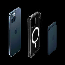 Заредете изображение във визуализатора на галерията – Clear Magnetic Case MagSafe durable gel flexible case for iPhone 12 mini transparent - TopMag
