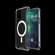 Заредете изображение във визуализатора на галерията – Clear Magnetic Case MagSafe durable gel flexible case for iPhone 12 mini transparent - TopMag
