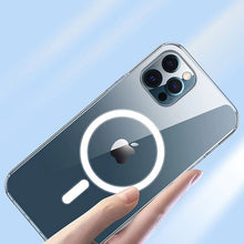 Заредете изображение във визуализатора на галерията – WK Design Anti-knock Magnet Case MagSafe durable gel flexible case for iPhone 12 mini transparent - TopMag
