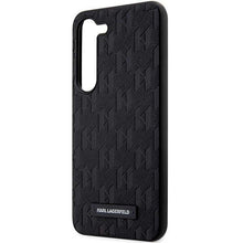 Заредете изображение във визуализатора на галерията – Karl Lagerfeld KLHCS23SSAKLHPK S23 S911 hardcase black/black Saffiano Mono Metal Logo
