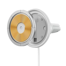 Заредете изображение във визуализатора на галерията – Baseus wireless car charger with MagSafe 15W holder for air vent + USB-A 25W white (CW01)
