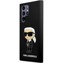 Заредете изображение във визуализатора на галерията – Karl Lagerfeld Silicone Ikonik case for Samsung Galaxy S24 Ultra - black
