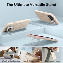 Заредете изображение във визуализатора на галерията – ESR Cloud Kickstand Halolock case with MagSafe for iPhone 15 Pro - beige
