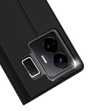 Заредете изображение във визуализатора на галерията – Dux Ducis Skin Pro Case For Realme GT Neo 5 / Realme GT3 Flip Cover Card Wallet Stand Black
