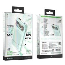 Заредете изображение във визуализатора на галерията – Acefast powerbank 10000mAh Sparkling Series fast charging 30W green (M1)
