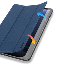 Заредете изображение във визуализатора на галерията – Dux Ducis Domo eco-leather case with stand for Samsung Tab S9 FE+ - blue
