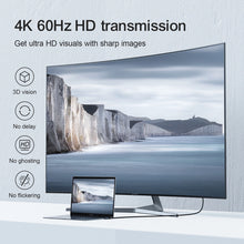 Заредете изображение във визуализатора на галерията – USB-C - HDMI cable Joyroom SY-20C1 angled 4K 60Hz 2m – gray
