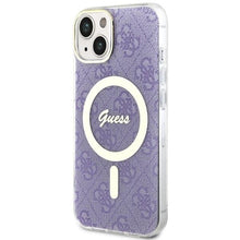 Заредете изображение във визуализатора на галерията – Guess GUHMP14MH4STU iPhone 14 Plus 6.7" purple/purple hardcase 4G MagSafe
