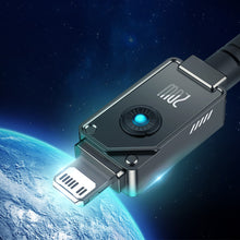 Заредете изображение във визуализатора на галерията – USB C cable - Lightning Baseus Unbreakable 20W 480Mbps 2m - black
