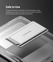 Заредете изображение във визуализатора на галерията – Ringke Fusion Combo Outstanding hard case with TPU frame for Samsung Galaxy Tab S7+ (S7 Plus) + self-adhesive foldable stand transparent (FC476R39)
