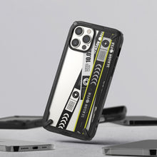 Заредете изображение във визуализатора на галерията – Ringke Fusion X Design durable PC Case with TPU Bumper for iPhone 12 Pro / iPhone 12 black (Ticket band) (XDAP0021) - TopMag
