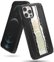 Заредете изображение във визуализатора на галерията – Ringke Fusion X Design durable PC Case with TPU Bumper for iPhone 12 Pro / iPhone 12 black (Routine) (XDAP0023) - TopMag
