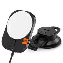 Заредете изображение във визуализатора на галерията – Spigen ITM35W ONETAP PRO 3 MAGNETIC MAGSAFE DASHBOARD CAR MOUNT WIRELESS CHARGER BLACK
