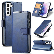 Заредете изображение във визуализатора на галерията – Magnet Case elegant case cover cover with a flap and stand function for Samsung Galaxy S21 5G blue - TopMag
