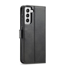 Заредете изображение във визуализатора на галерията – Magnet Case elegant bookcase type case with kickstand for Samsung Galaxy S21+ 5G (S21 Plus 5G) black - TopMag
