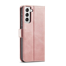 Заредете изображение във визуализатора на галерията – Magnet Case elegant bookcase type case with kickstand for Samsung Galaxy S21+ 5G (S21 Plus 5G) pink - TopMag

