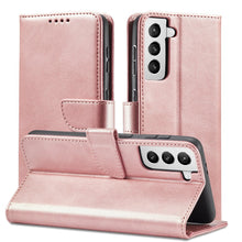 Заредете изображение във визуализатора на галерията – Magnet Case elegant bookcase type case with kickstand for Samsung Galaxy S21+ 5G (S21 Plus 5G) pink - TopMag
