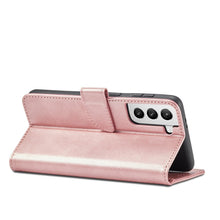 Заредете изображение във визуализатора на галерията – Magnet Case elegant bookcase type case with kickstand for Samsung Galaxy S21+ 5G (S21 Plus 5G) pink - TopMag
