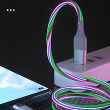 Заредете изображение във визуализатора на галерията – Dudao LED illuminated cable USB - micro USB 5 A 1 m gray (L9XM) - TopMag
