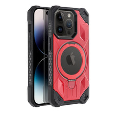 Заредете изображение във визуализатора на галерията – Armor Mag Cover case compatible with MagSafe for IPHONE 15 PRO red
